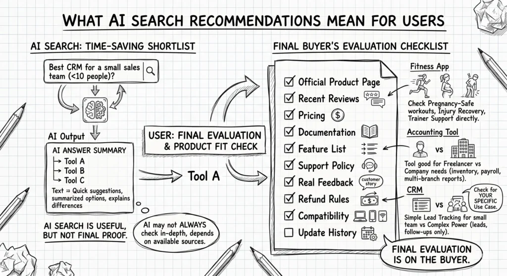 What AI Search Recommendations Mean for Users