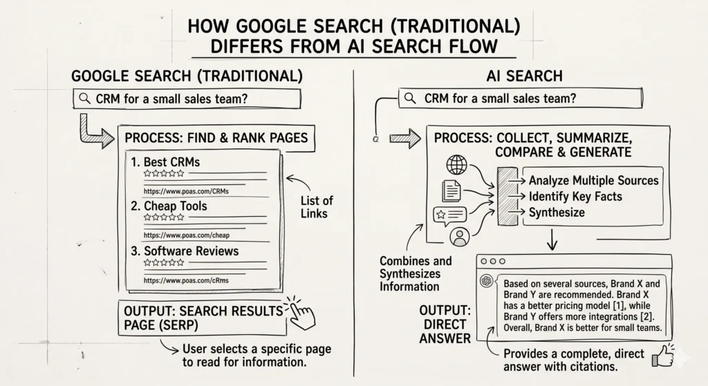 Google Search Vs AI Search